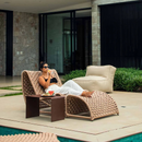 Poltrona Summer + Apoio - Tricô Náutico