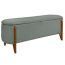 Recamier Boucle Calçadeira Sapateira Escritório Quarto Armazenamento Bau Estofado Minimalista Modern