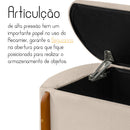 Recamier Boucle Calçadeira Sapateira Escritório Quarto Armazenamento Bau Estofado Minimalista Modern