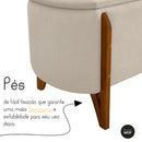Recamier Boucle Calçadeira Sapateira Escritório Quarto Armazenamento Bau Estofado Minimalista Modern