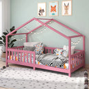 Cama Casinha Montessoriana Solteiro Lisan - 100% Madeira Maciça [Grade de Proteção 32cm]