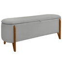 Recamier Boucle Calçadeira Sapateira Escritório Quarto Armazenamento Bau Estofado Minimalista Modern