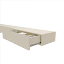 Painel Home Ripado para TV Até 75" com LED e 2 Gavetas - 100% MDF Naturale/Off White [Altura 2.50m]